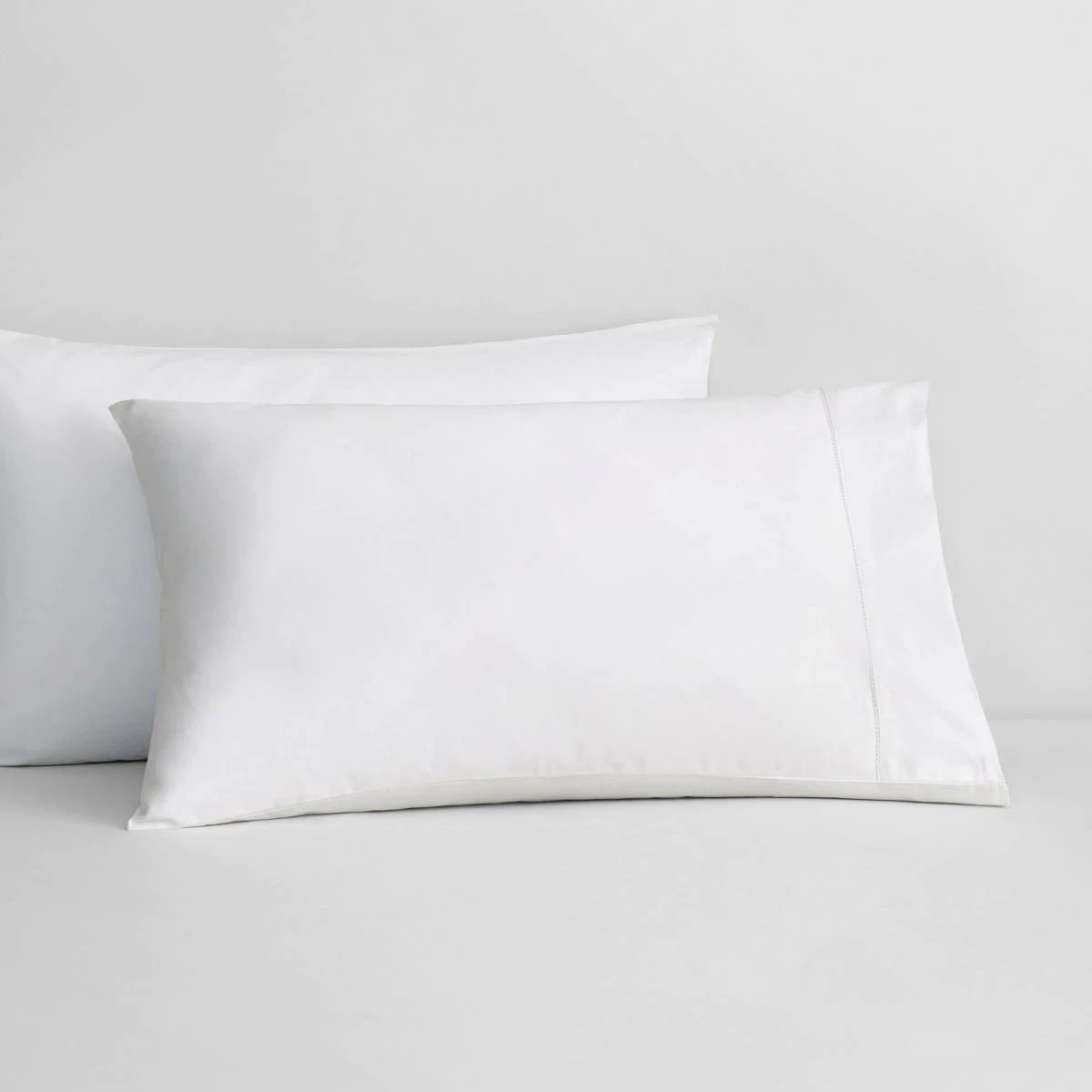 1000 Thread Count Hotel Luxury Pillowcase Pair 1000 Thread Count Hotel Luxury Pillowcase Pair -The Bed Rooms Shop 1000tc hotel luxury snow pillowcase pair pc jpg
