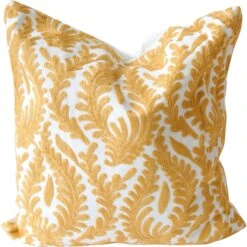 Mustard Boho Square Cushion