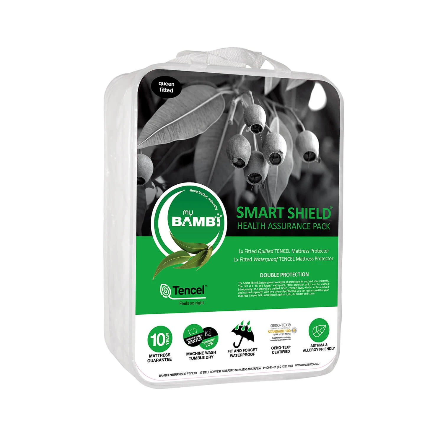 Tencel Health Assurance Mattress Protector Pack Tencel Health Assurance Mattress Protector Pack -The Bed Rooms Shop 3 Packshot TencelMattressProtectorHealthAssurancePack