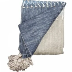 Handmade Shades Of Blue Throw