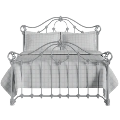 Albany Cast Iron Bed Frame -The Bed Rooms Shop Albany Cast Iron Frame Glossy Silver