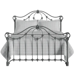 Albany Cast Iron Bed Frame -The Bed Rooms Shop Albany Cast Iron Frame Pewter