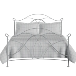 Ardno Cast Iron Bed Frame -The Bed Rooms Shop Ardno Iron Frame Glossy Silver