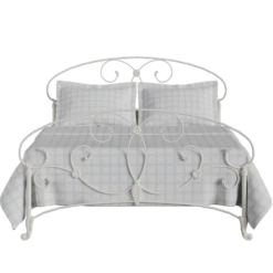 Aroona Cast Iron Bed Frame -The Bed Rooms Shop Aroona Cast Iron Frame Glossy Ivory