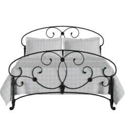 Aroona Cast Iron Bed Frame -The Bed Rooms Shop Aroona Cast Iron Frame Satin Black