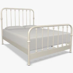 Artem Cast Iron Bed Frame -The Bed Rooms Shop Artem Cast Iron Bed Frame Antique White