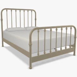 Artem Cast Iron Bed Frame -The Bed Rooms Shop Artem Cast Iron Bed Frame Golden Bisque