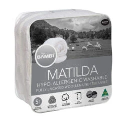 Matilda Hypo-Allergenic Wool Underblanket