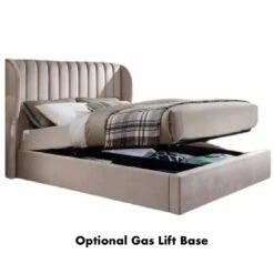 Belair Upholstered Bed -The Bed Rooms Shop BelairWingsCream 3e812f7a 2562 45cb ac01 21c23d8d19e1