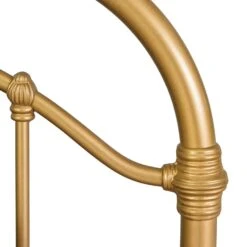 Birmingham Cast Iron Bed Frame 7 Birmingham Cast Iron Bed Frame -The Bed Rooms Shop Birmingham 1078 queen CBMPF OpaqueGold finish closeup1