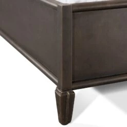 Blake Cast Iron Bed Frame With Surround Frame -The Bed Rooms Shop Blake 1094MS queen HBMS AgedBronze finish closeup1