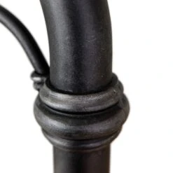 Braden Cast Iron Bed Frame 7 Braden Cast Iron Bed Frame -The Bed Rooms Shop Braden 1001 queen CBMPF AgedIron finish closeup2