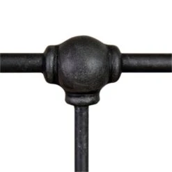 Braden Cast Iron Bed Frame 8 Braden Cast Iron Bed Frame -The Bed Rooms Shop Braden 1001 queen CBMPF AgedIron finish closeup3