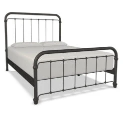 Braden Cast Iron Bed Frame 16 Braden Cast Iron Bed Frame -The Bed Rooms Shop Braden Cast Iron Bed Frame Aged Steel