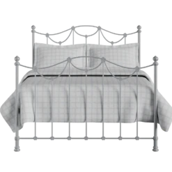 Carlton Cast Iron Bed Frame 4 Carlton Cast Iron Bed Frame -The Bed Rooms Shop Carie Cast Iron Frame Glossy Silver