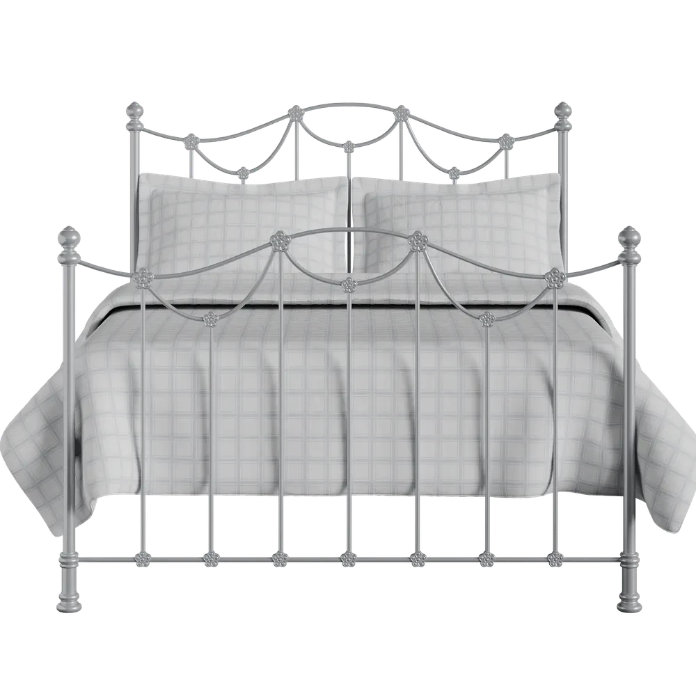 Carlton Cast Iron Bed Frame Carlton Cast Iron Bed Frame -The Bed Rooms Shop Carie Cast Iron Frame Glossy Silver