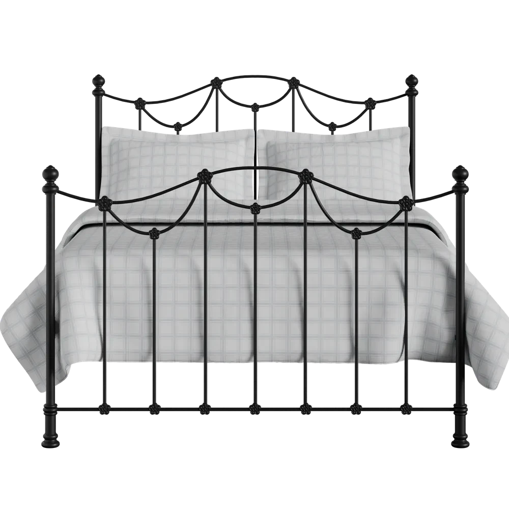 Carlton Cast Iron Bed Frame Carlton Cast Iron Bed Frame -The Bed Rooms Shop Carie Cast Iron Frame Satin Black