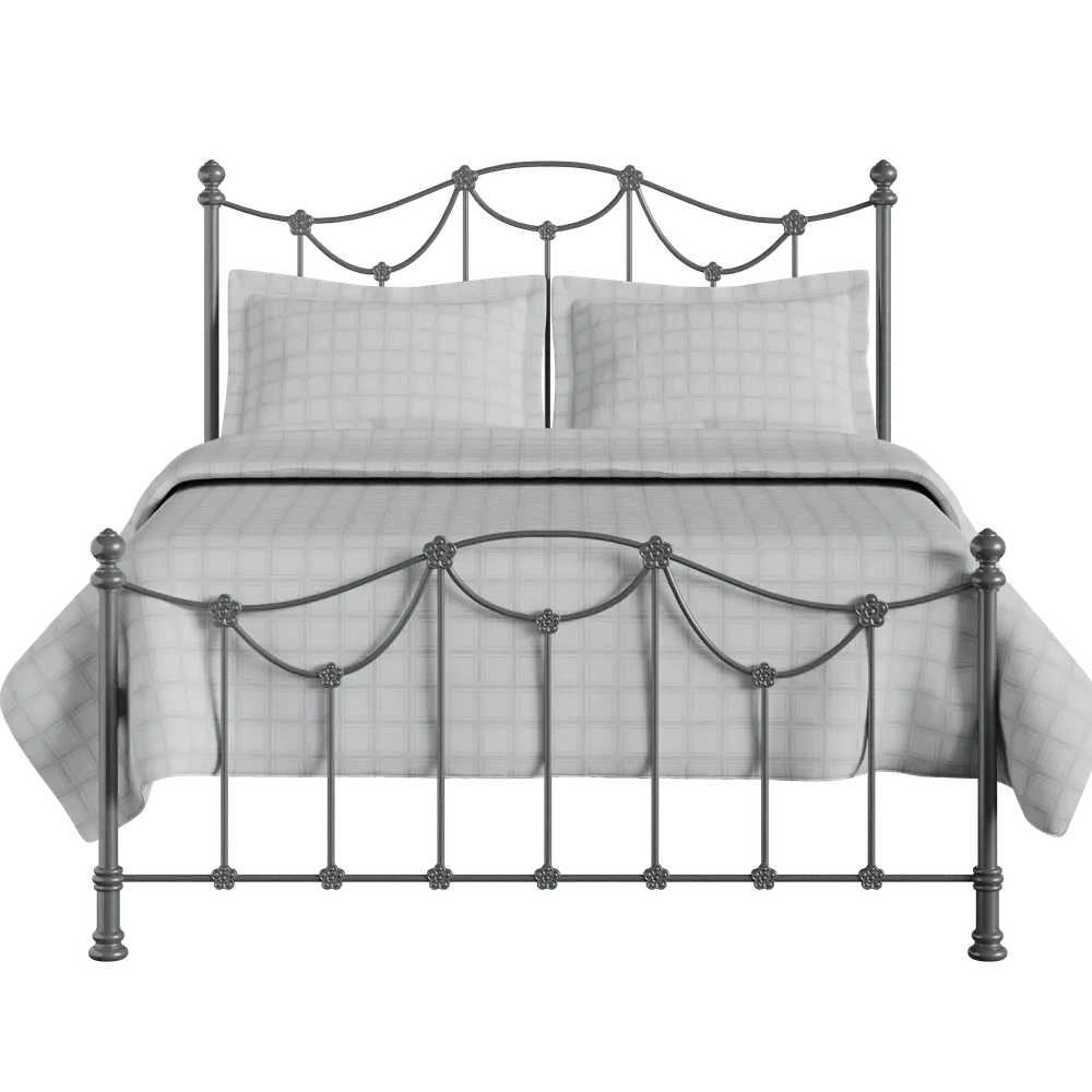 Carlton Cast Iron Bed Frame with Low Foot Carlton Cast Iron Bed Frame With Low Foot -The Bed Rooms Shop Carlton Cast Iron Frame Pewter