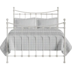 Carrum Cast Iron Bed Frame -The Bed Rooms Shop Carrum Cast Iron Frame Glossy Ivory