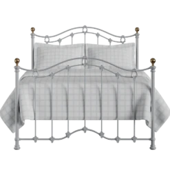 Clareville Cast Iron Bed Frame -The Bed Rooms Shop Clareville Cast Iron Frame Glossy Silver