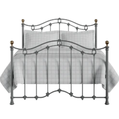 Clareville Cast Iron Bed Frame -The Bed Rooms Shop Clareville Cast Iron Frame Pewter