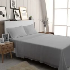 Tencel Flat Sheet -The Bed Rooms Shop Eco Touch Tencel Sheets Silver 1024x1024 e1ef2229 8346 4f9a 8758 2604df3e2b9f