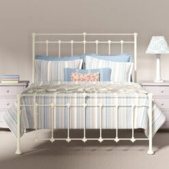 Edan Cast Iron Bed Frame 2 Edan Cast Iron Bed Frame -The Bed Rooms Shop EdanCastBedinWhite