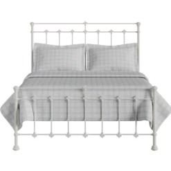 Edan Cast Iron Bed Frame 5 Edan Cast Iron Bed Frame -The Bed Rooms Shop Edan Cast Iron Bed Frame Glossy Ivory