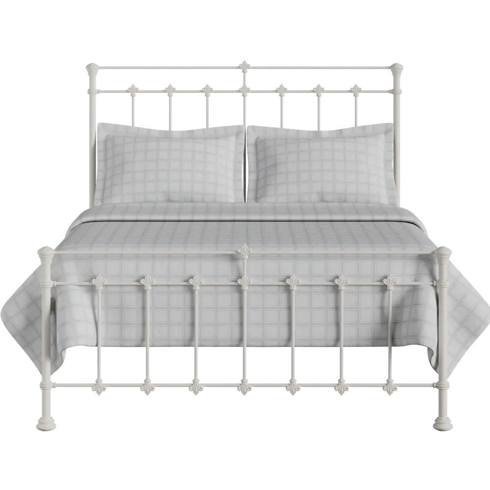 Edan Cast Iron Bed Frame Edan Cast Iron Bed Frame -The Bed Rooms Shop Edan Cast Iron Bed Frame Glossy Ivory
