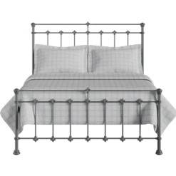Edan Cast Iron Bed Frame 7 Edan Cast Iron Bed Frame -The Bed Rooms Shop Edan Cast Iron Bed Frame Pewter