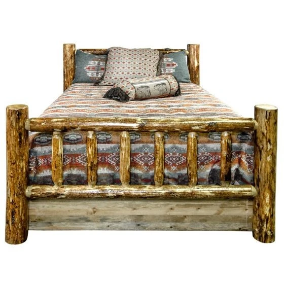 Glacier Country Wood Bed Frame With Drawers Glacier Country Wood Bed Frame With Drawers -The Bed Rooms Shop GlacierDrawers3