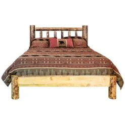 Glacier Country Wood Bed FrameLow Foot -The Bed Rooms Shop GlacierPlatform3