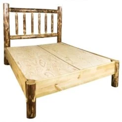 Glacier Country Wood Bed FrameLow Foot -The Bed Rooms Shop GlacierPlatform5