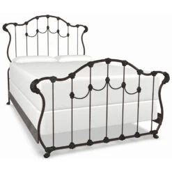 Hamilton Cast Iron Bed Frame -The Bed Rooms Shop Hamilton Cast Iron Bed Frame Aged Copper Brown