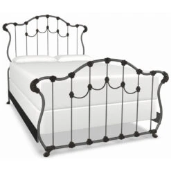 Hamilton Cast Iron Bed Frame -The Bed Rooms Shop Hamilton Cast Iron Bed Frame Aged Nickel