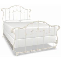Hamilton Cast Iron Bed Frame -The Bed Rooms Shop Hamilton Cast Iron Bed Frame Antique White