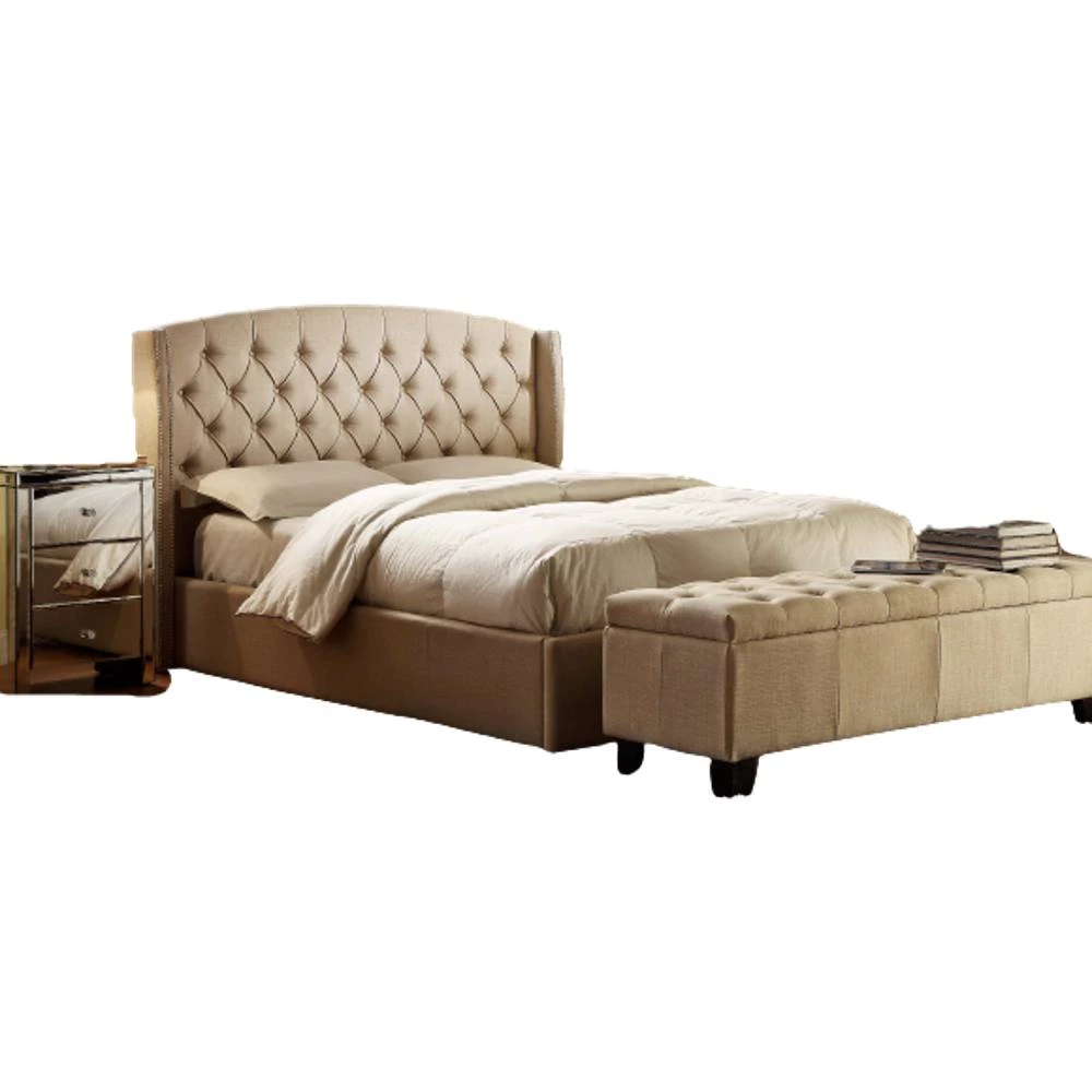 Long Island Upholstered Bed Long Island Upholstered Bed -The Bed Rooms Shop HamptonSand1