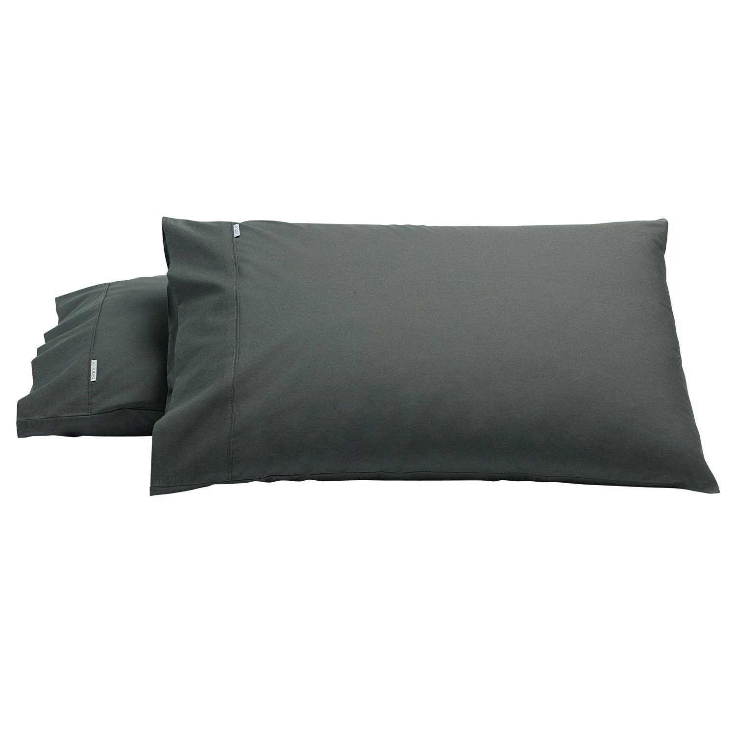 Heston Cotton Pillowcases Bianca Heston Cotton Pillowcases -The Bed Rooms Shop Heston300tcpillowcasecharcoal