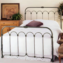 Hillsboro Cast Iron Bed Frame -The Bed Rooms Shop HillsboroIronMetalBedFrame 3