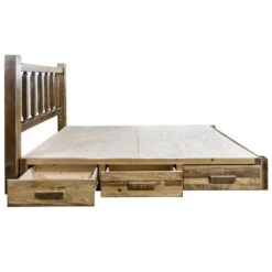Homestead Wood Bed Frame Low Foot With Drawers -The Bed Rooms Shop Homestead5