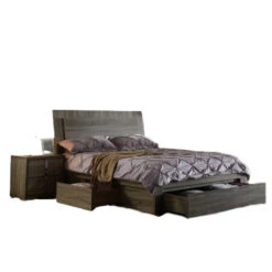 New York Wood Bed Frame - Mocha