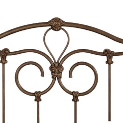 Olympia Cast Iron Bed Frame -The Bed Rooms Shop Olympia 7165 twin CBMPF CopperBisque closeup2