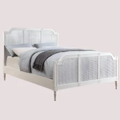Loire Rattan And Wood Bed Frame -The Bed Rooms Shop PalomaBed 1