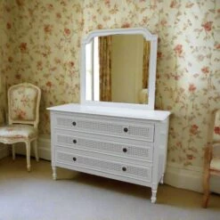 Loire Dressing Table With Mirrror -The Bed Rooms Shop Paloma Dressing Table