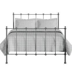 Perth Cast Iron Bed Frame -The Bed Rooms Shop Paris Cast Iron Frame Pewter