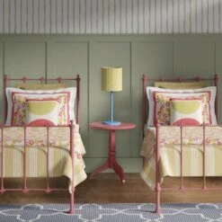 Perth Cast Iron Bed Frame -The Bed Rooms Shop PerthCastBedinPinkRed