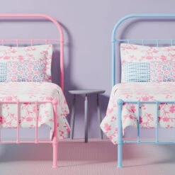 Somerset Cast Iron Bed Frame 3 Somerset Cast Iron Bed Frame -The Bed Rooms Shop Pink Blue Kids