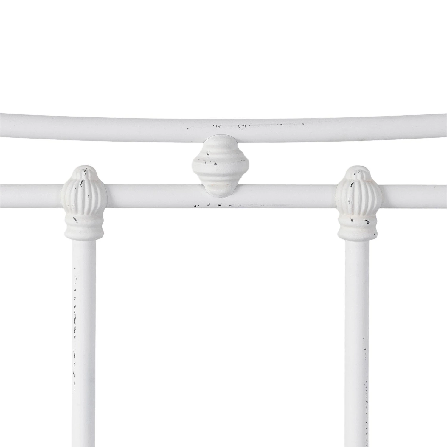 Quati Cast Iron Bed Frame with Surround Frame Quati Cast Iron Bed Frame With Surround Frame -The Bed Rooms Shop Quati 1046MS queen HBMS CottageWhite finish closeup3