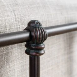 Quati Cast Iron Bed Frame 4 Quati Cast Iron Bed Frame -The Bed Rooms Shop Quati 1046 queen CBMPF OldCopper finish closeup2
