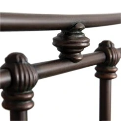 Quati Cast Iron Bed Frame 5 Quati Cast Iron Bed Frame -The Bed Rooms Shop Quati 1046 queen CBMPF OldCopper finish closeup3